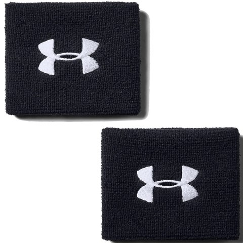 Frotki na rękę Under Armour Performance Wristbands czarne 1276991 001 Under Armour