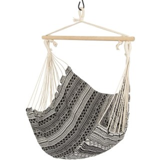 Hamak fotel brazylijski 100x100 Etno czarno-biały 1029634 Royokamp