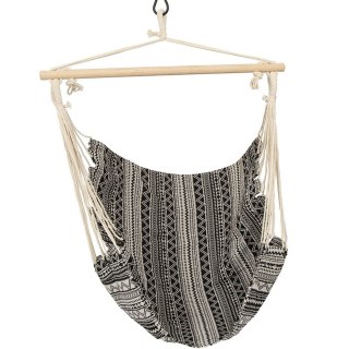 Hamak fotel brazylijski 100x100 Etno czarno-biały 1029634 Royokamp