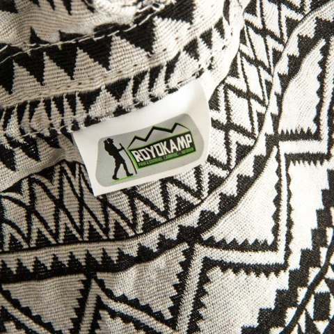 Hamak fotel brazylijski 100x100 Etno czarno-biały 1029634 Royokamp