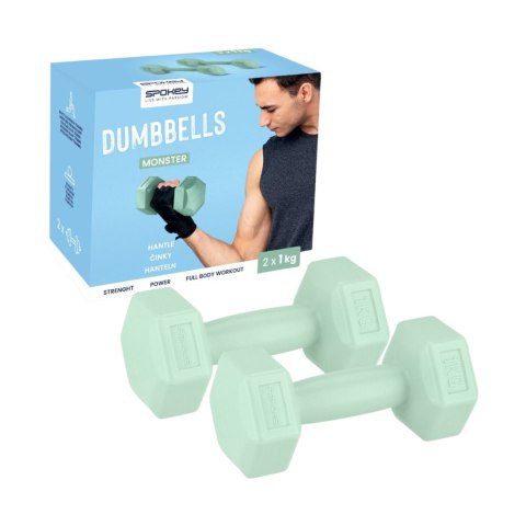 Hantle Spokey Monster 2x1 kg zielone 944049 Spokey