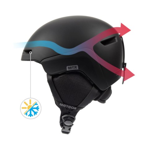 Kask narciarski Meteor Avalo M 55-58 cm czarny 17281 Meteor