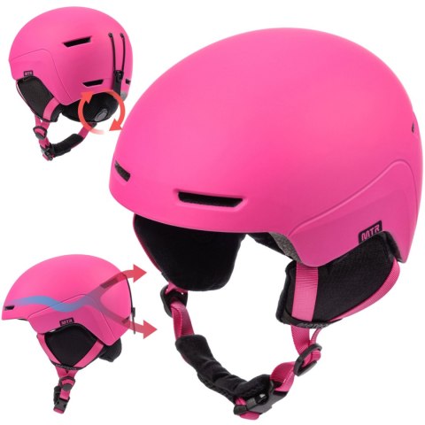 Kask narciarski Meteor Avalo M 55-58 cm różowy 17287 Meteor