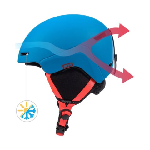 Kask narciarski Meteor Avalo S 53-55 cm niebieski 17284 Meteor