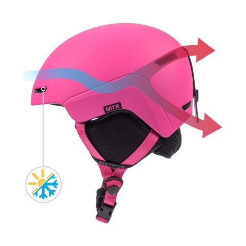 Kask narciarski Meteor Avalo S 53-55 cm różowy 17286 Meteor