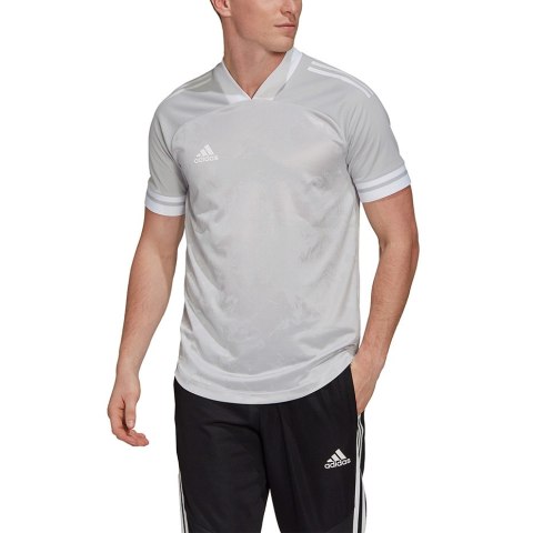 Koszulka męska adidas Condivo 20 szaro-biała FT7262 Adidas teamwear