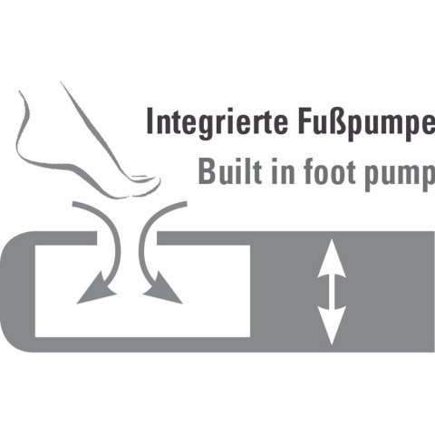 Materac welurowy jednoosobowy High Peak Single Comfort Plus szary 40023 High Peak
