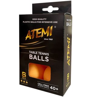 Piłeczki do ping ponga Atemi *** pomarańczowe 6szt. Atemi