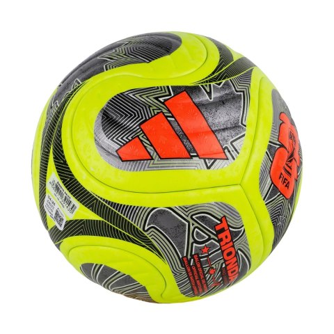 Piłka nożna adidas World Cup 26 Trionda Pro Winter zielono-czarno-srebrna JD8023 Adidas teamwear