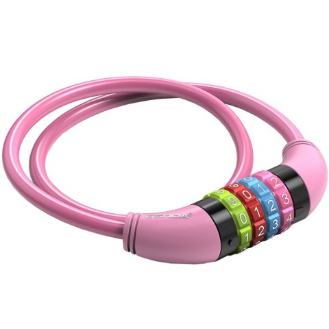 Zapięcie rowerowe Gerda szyfrowane, pętla mix kolorów Flex 650/8C Gerda