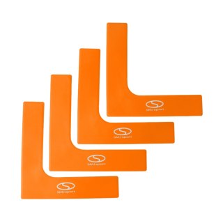Znaczniki pola Smj płaskie - narożniki 25x25 cm 4 szt. pomarańczowe ZPN-O Smj
