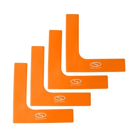 Znaczniki pola Smj płaskie - narożniki 25x25 cm 4 szt. pomarańczowe ZPN-O Smj