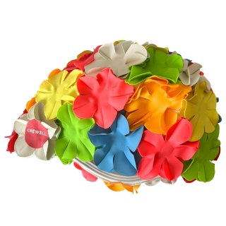 Czepek pływacki Crowell Kwiaty Flower kolorowy kol.6 Crowell
