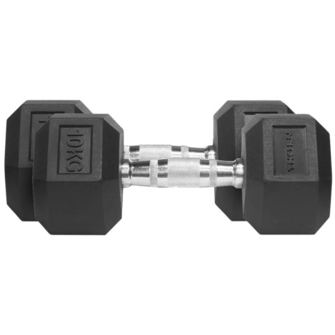 Hantle Thorn Fit Hex Rubber Dumbbell 10,0 kg x 2 szt. Thorn Fit