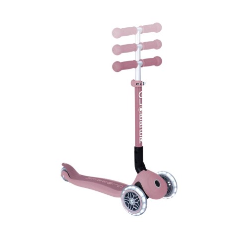 Hulajnoga SMJ Globber 3-kołowa 692-510 Junior Foldable Lights Eco pastelowy róż Smj