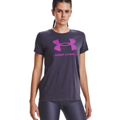Koszulka damska Under Armour Live Sportstyle Graphic SSC fioletowa 1356305 558 Under Armour