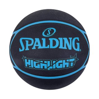 Piłka do koszykówki Spalding Highlight czarno-niebieska 84356Z Spalding
