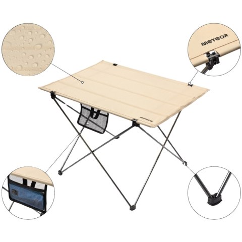 Stół składany Meteor Viator beżowy 16558 Meteor