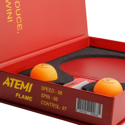 Zestaw do ping ponga Atemi Flame 1 rakietka,2 piłeczki*** Atemi