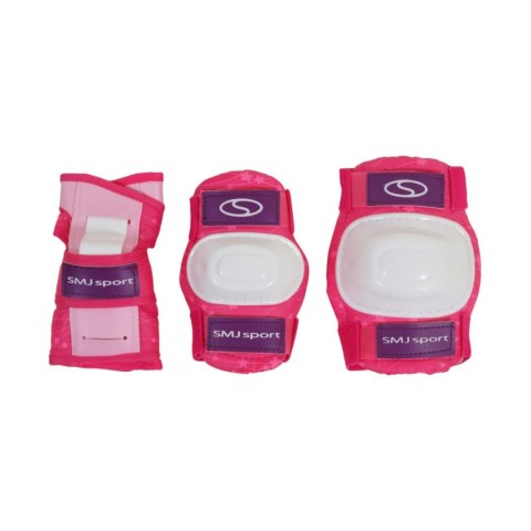 Zestaw łyżworolki Combo Monster,kask,kpl ochraniaczy,plecak Smj 30-33 różowy Smj