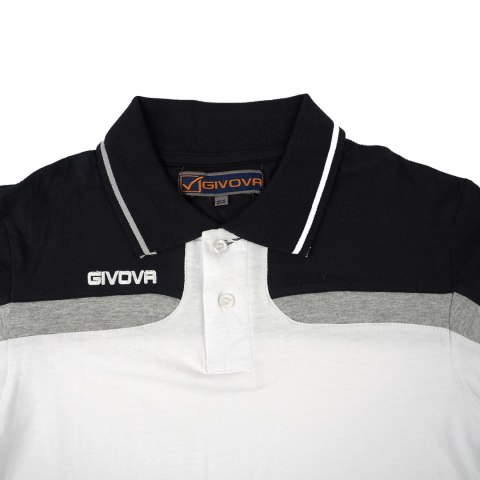 Koszulka Givova Polo Spring biało-czarna MA018 0310 Givova