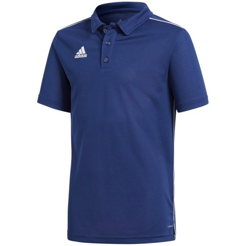 Koszulka dla dzieci adidas Core 18 Polo JUNIOR granatowy CV3680 Adidas teamwear