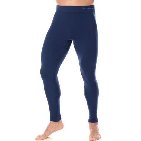 Legginsy termoaktywne męskie Brubeck Thermo granatowe LE11840 Brubeck