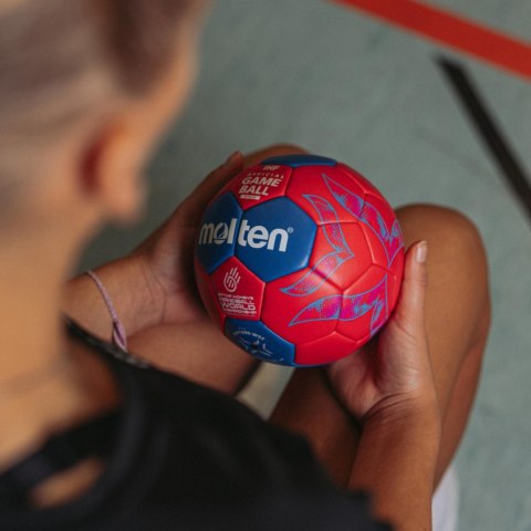 Piłka ręczna Molten H2A1800-W5Z czerwono-niebieska Molten