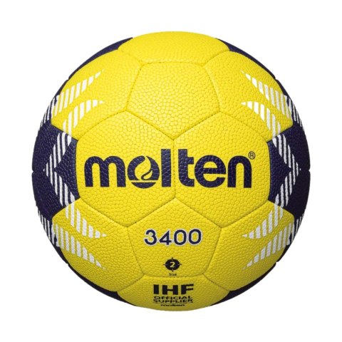 Piłka ręczna Molten H2A3400 YN żółto-granatowa Molten