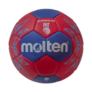 Piłka ręczna Molten IHF Approved Pro Official World Cup 2025 czerwono-niebieska H2A5000-W5Z Molten