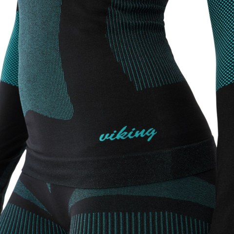 Bielizna termoaktywna damska Viking Ilsa czarno-zielona 500-15-1977-70 Set Viking