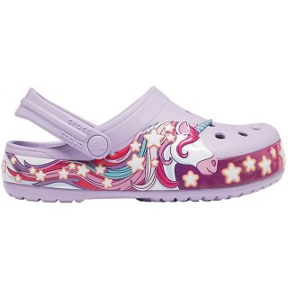 Chodaki dla dzieci Crocs FunLab Unicorn Band Cg K fioletowe 206270 530 Crocs
