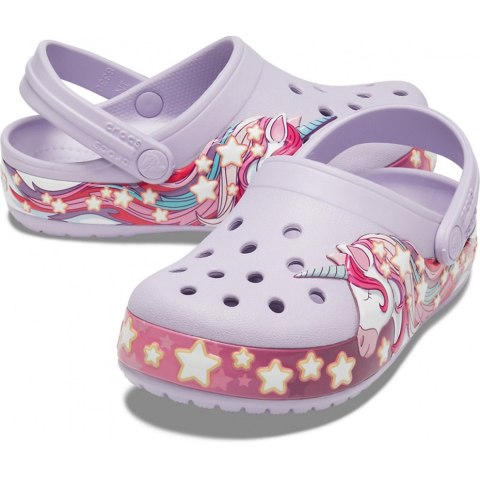 Chodaki dla dzieci Crocs FunLab Unicorn Band Cg K fioletowe 206270 530 Crocs