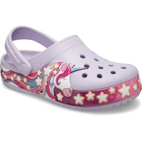 Chodaki dla dzieci Crocs FunLab Unicorn Band Cg K fioletowe 206270 530 Crocs