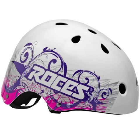 Kask Roces Tattoo Aggressive Helmet mat biało fioletowy 301418 002 Roces