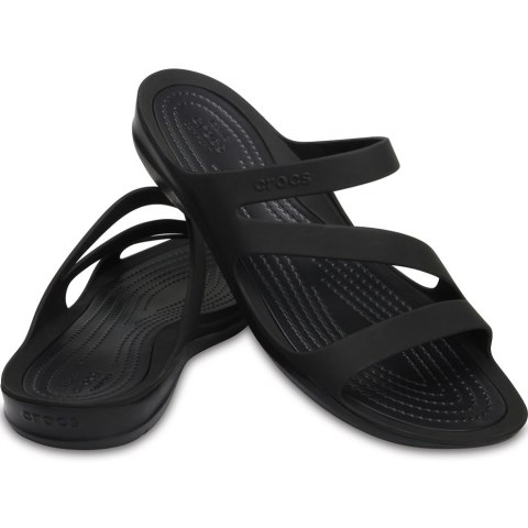 Klapki damskie Crocs Swiftwater Sandal W czarne 203998 060 Crocs