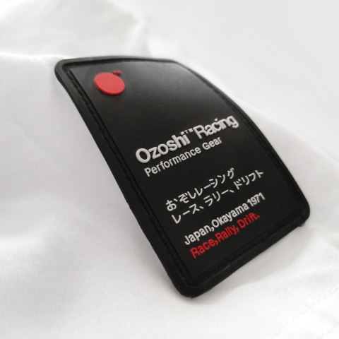 Koszulka męska Ozoshi Naoto biała O20TSRACE004 Ozoshi