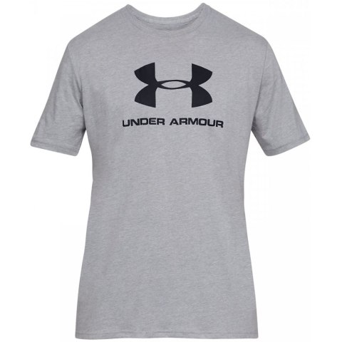 Koszulka męska Under Armour Sportstyle Logo SS szara 1329590 036 Under Armour