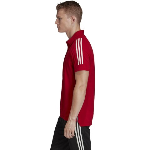 Koszulka męska adidas Condivo 20 Polo czerwono-biała ED9235 Adidas teamwear