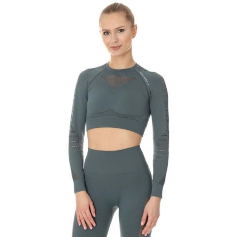 Top damski Brubeck GYM zielony LC10020 Brubeck