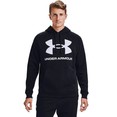 Bluza męska Under Armour Rival Fleece Big Logo HD czarna 1357093 001 Under Armour