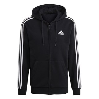 Bluza męska adidas Essentials Full-Zip Hoodie czarna GK9051 Adidas