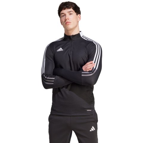 Bluza męska adidas Tiro 21 Training Top czarna GH7304 Adidas teamwear