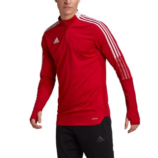 Bluza męska adidas Tiro 21 Training Top czerwona GH7303 Adidas teamwear