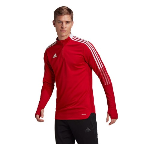 Bluza męska adidas Tiro 21 Training Top czerwona GH7303 Adidas teamwear