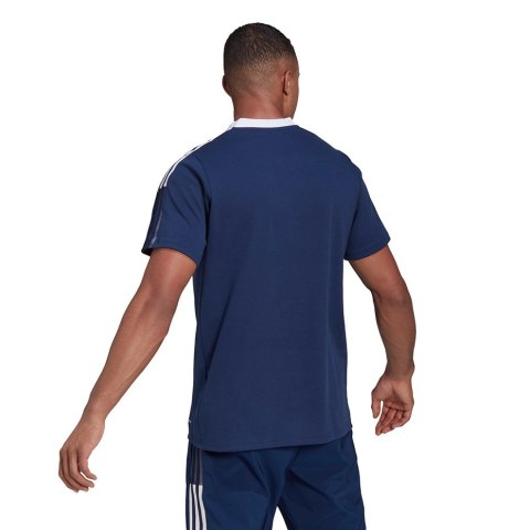 Koszulka męska adidas Tiro 21 Polo granatowa GH4462 Adidas teamwear