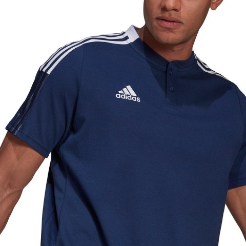 Koszulka męska adidas Tiro 21 Polo granatowa GH4462 Adidas teamwear
