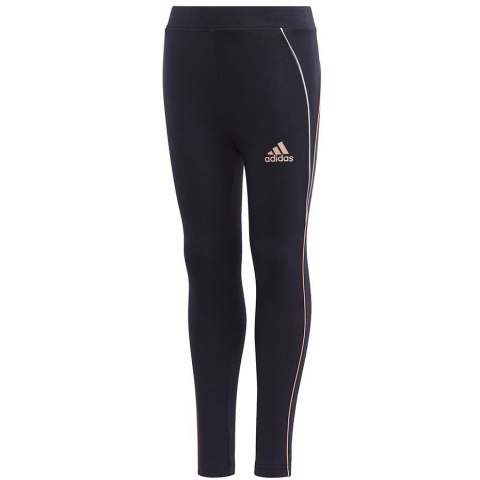 Legginsy dla dzieci adidas Lg Cot Tight granatowe GG3497 Adidas