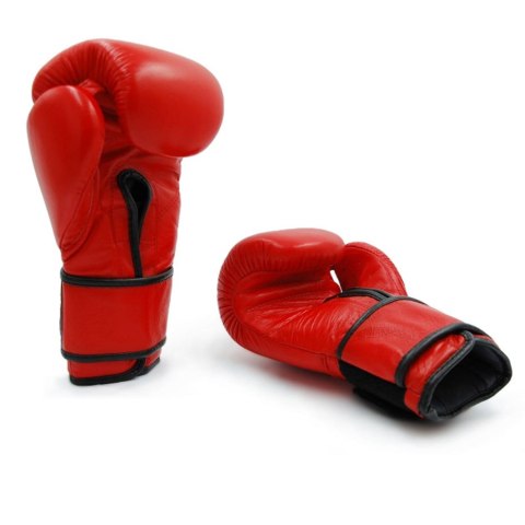 Rękawice bokserskie Evolution profesjonalne ze skóry naturalnej PRO RB-1510,1514 czerwone Evolution