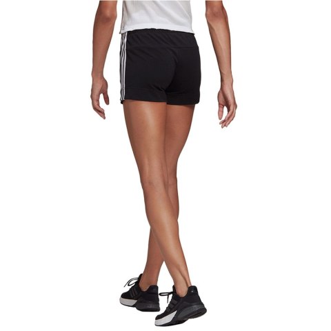 Spodenki damskie adidas Essentials Slim Shorts czarno-białe GM5523 Adidas